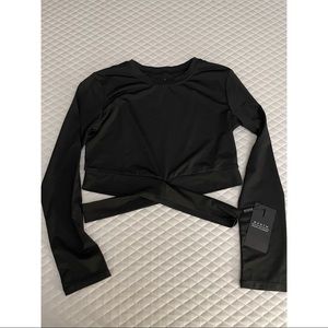 NVGTN Black cross body long sleeve
